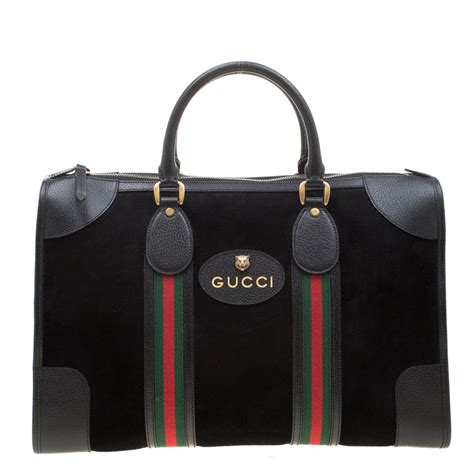 gucci shoes all black|black suede Gucci bag.